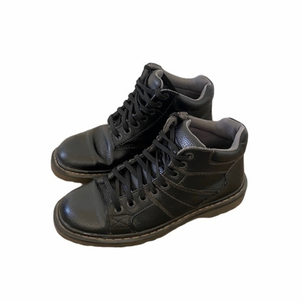 Dr. Martens Harrisfield Black Leather Lace Up Boots - Picture 4 of 12